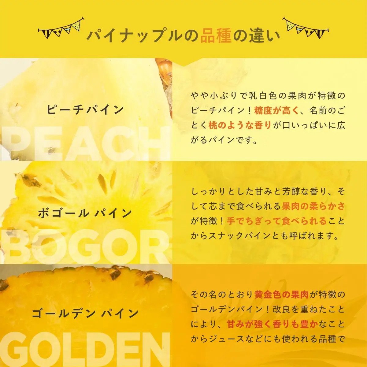 贅沢3種 フローズンパイナップル 3パック