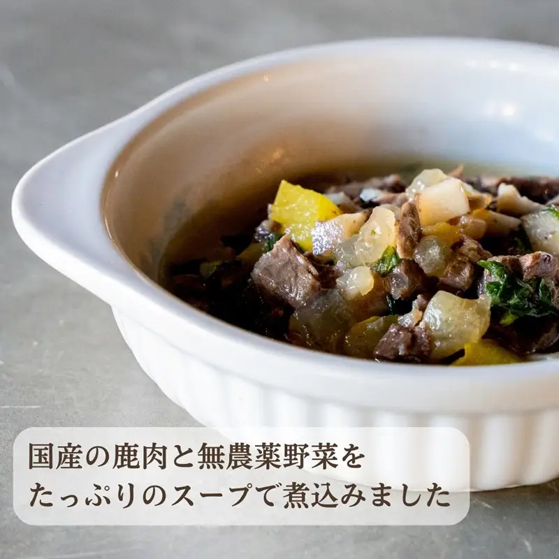 ウェットドッグフード 無添加 国産 皮膚ケアタイプドッグフード 野菜と鹿肉 5パック