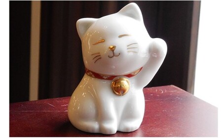 有田焼 香蘭社 招き猫・置物 縁起物 インテリア 招福 猫 福 まねきねこ 35000円 3.5万円 ab020