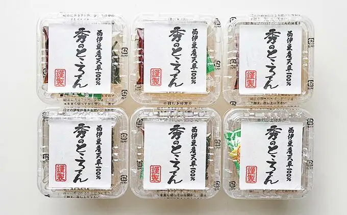 玄米黒酢たれで食べるところてん（カップタイプ）6食セット　伊豆産天草100％ところてん★★