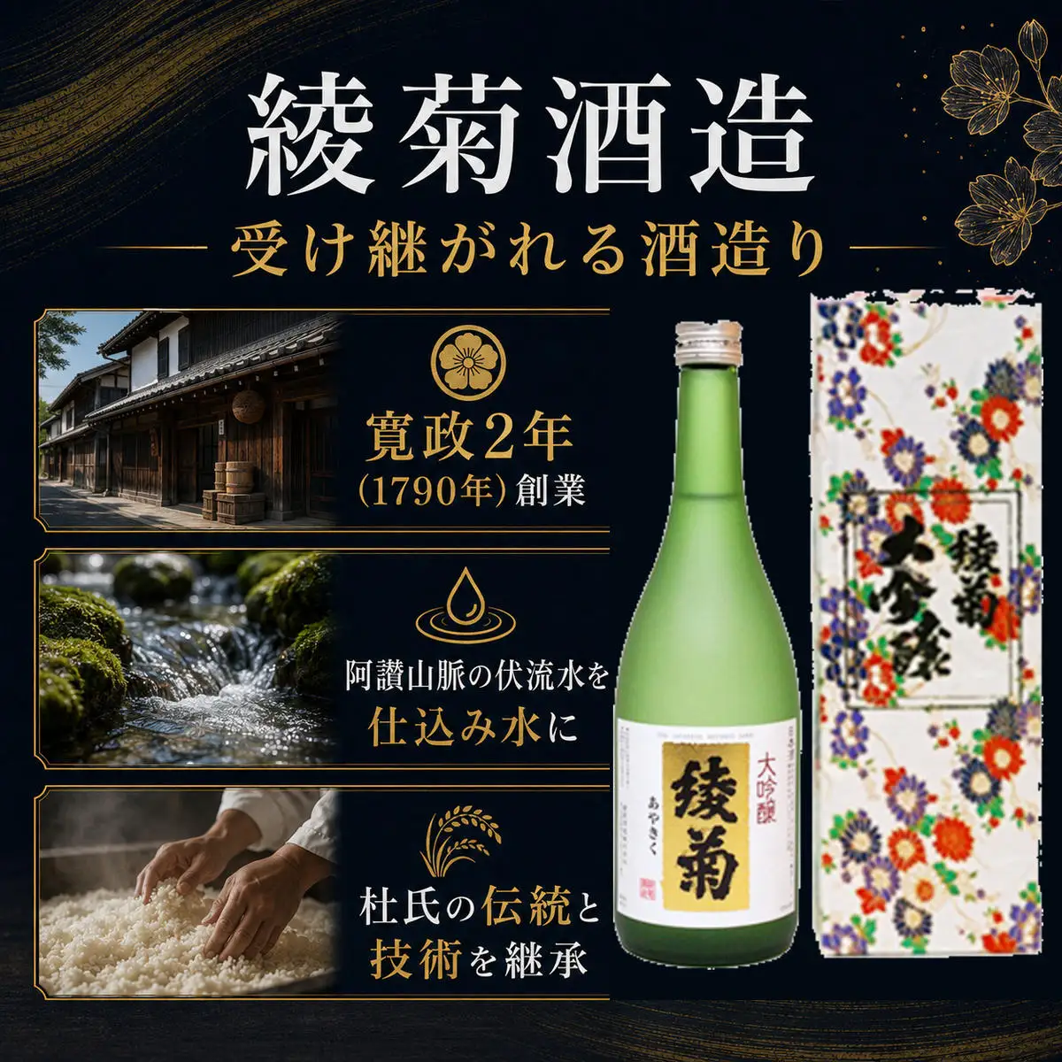 綾菊 大吟醸 720ml×1本 日本酒 
