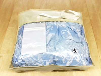洗える羽毛肌掛けふとん ハンガリー産ダウン93% シングル 洗濯ネット付 N-8166 BL 羽毛布団 [3288]