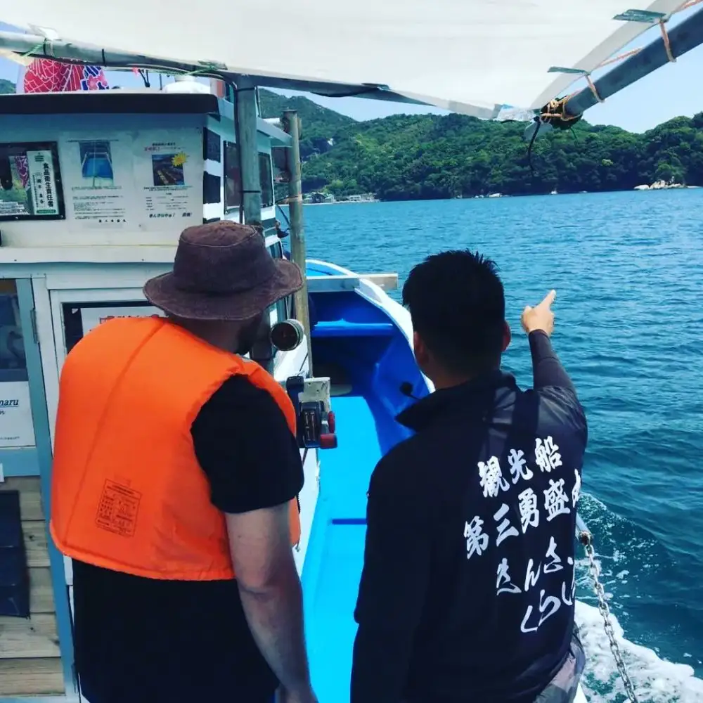 倉橋島の観光船 第三勇盛丸 クルーズ ペア チケット ガイド付き 絶景 思い出 瀬戸内 漁船 オプション 写真撮影 広島県 呉市 ku113-002-r