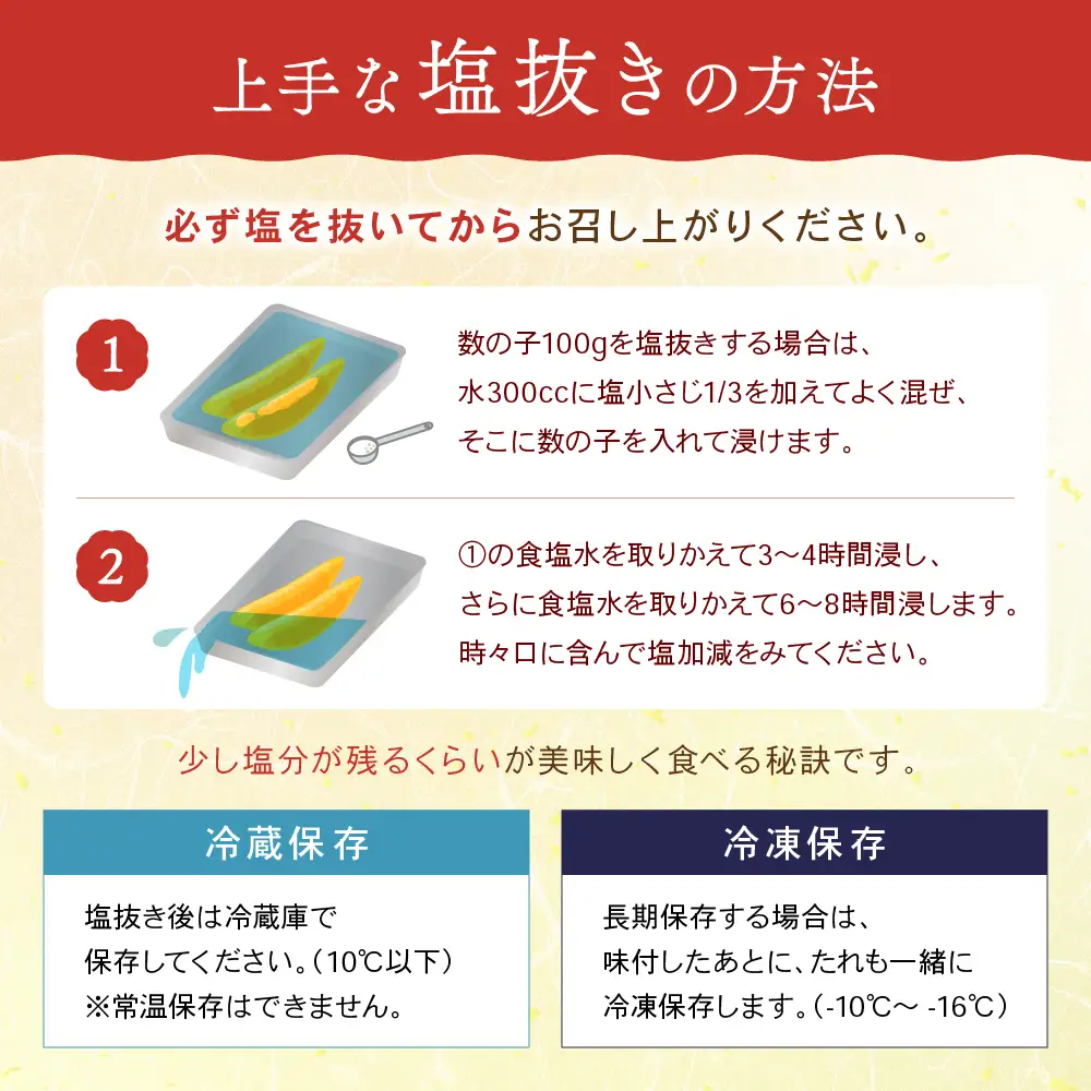塩数の子【うす皮むき】600g 1本物（大サイズ）かずのこ カズノコ