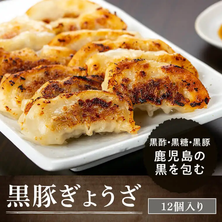 【ふるなびWEEK対象】【A02042】特選 黒豚バラ とんかつセット 黒豚 餃子 (12個入×1P)付き 鹿児島 国産【和田養豚】