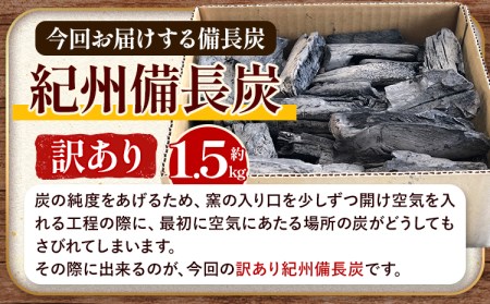 紀州備長炭 訳あり 約1.5kg 望商店 