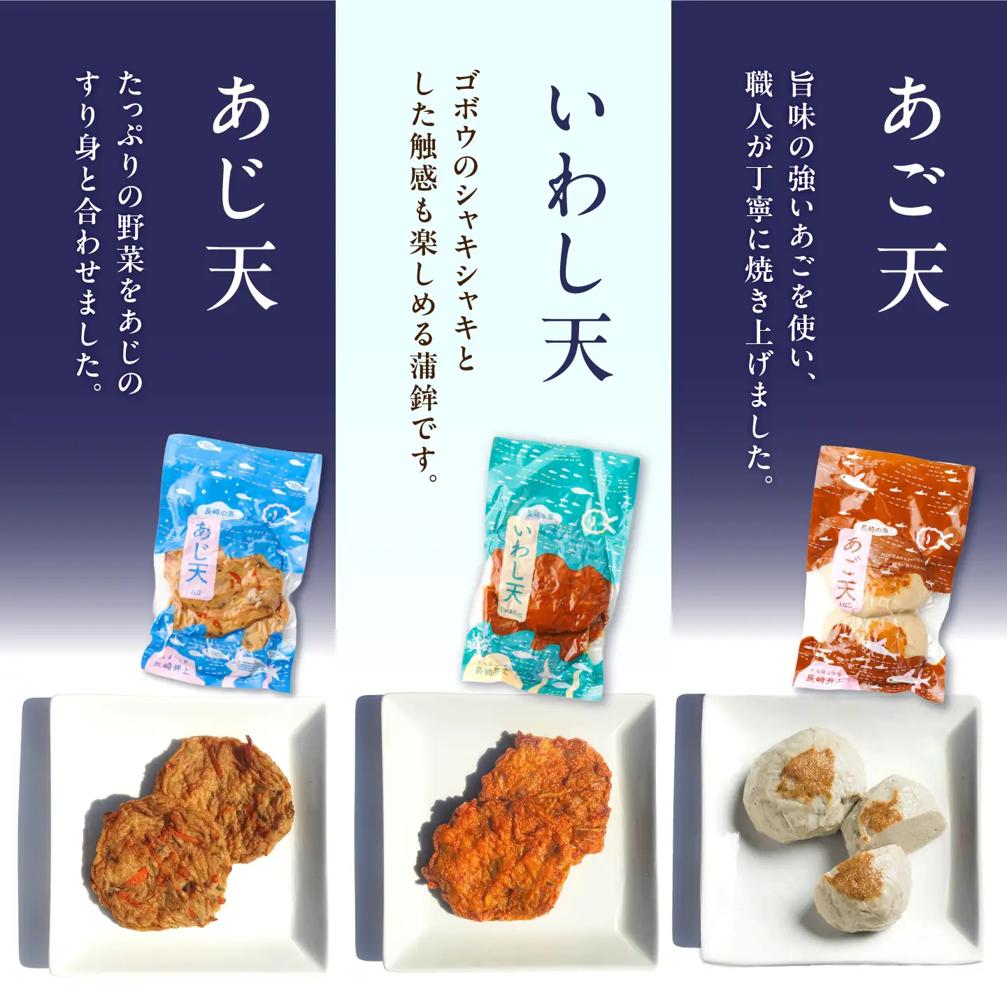 【毎月10品×3回定期便】かまぼこ詰合せ10品 計30品 長崎井上蒲鉾 [EAG028]  蒲鉾 かまぼこ カマボコ 練り物 おでん 魚 食べ比べ セット 詰め合わせ 長崎 ながさき 贈答 ギフト 定期便
