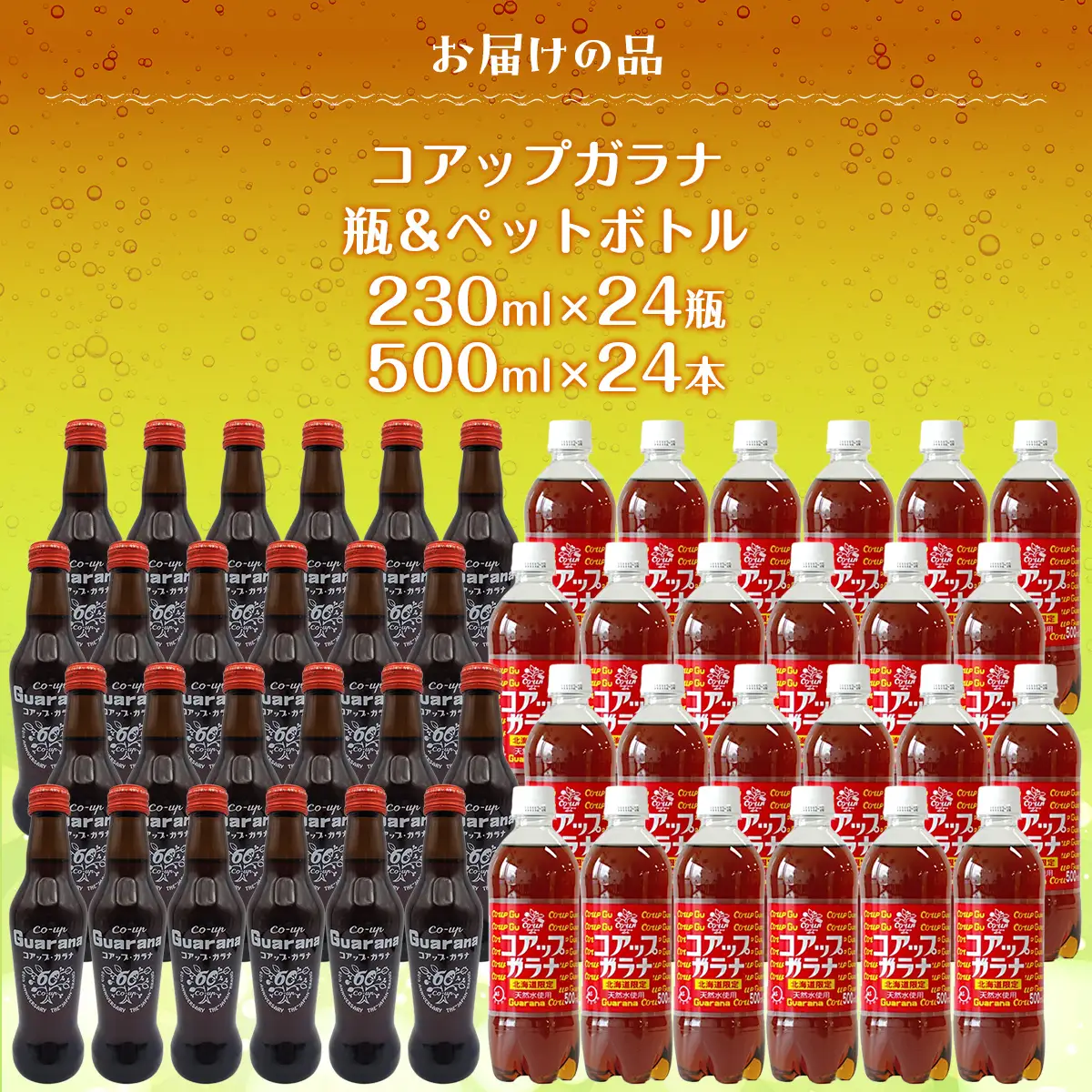 コアップガラナ48本セット 道産子ソウルドリンク！ファンに大人気！NAQ001