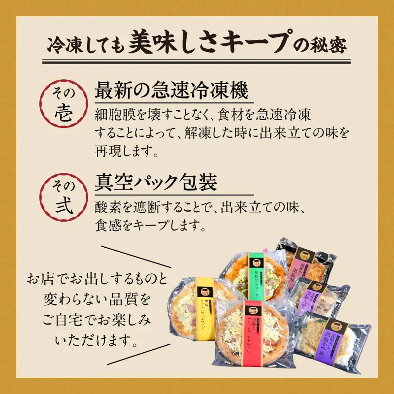 【かごしま黒豚 六白亭】黒豚 バラエティ ピザ セット【1】 K163-016 惣菜 総菜 肉 豚肉