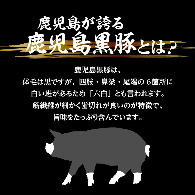 【5営業日以内に発送】鹿児島黒豚しゃぶしゃぶ2段重セット 1kg K134-004 肉 豚肉 冷凍 スピード配送 最短 すぐ届く お急ぎ