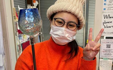 吹きガラス制作体験チケット 1名様分