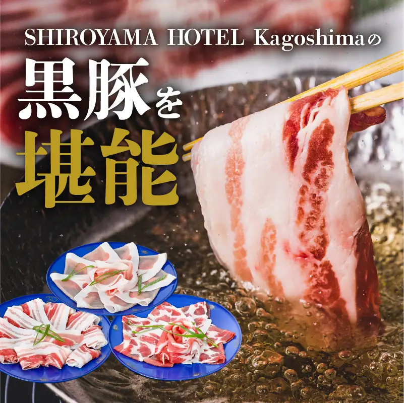 SHIROYAMA HOTEL kagoshima 黒豚しゃぶしゃぶ K096-001 肉 豚肉 冷凍
