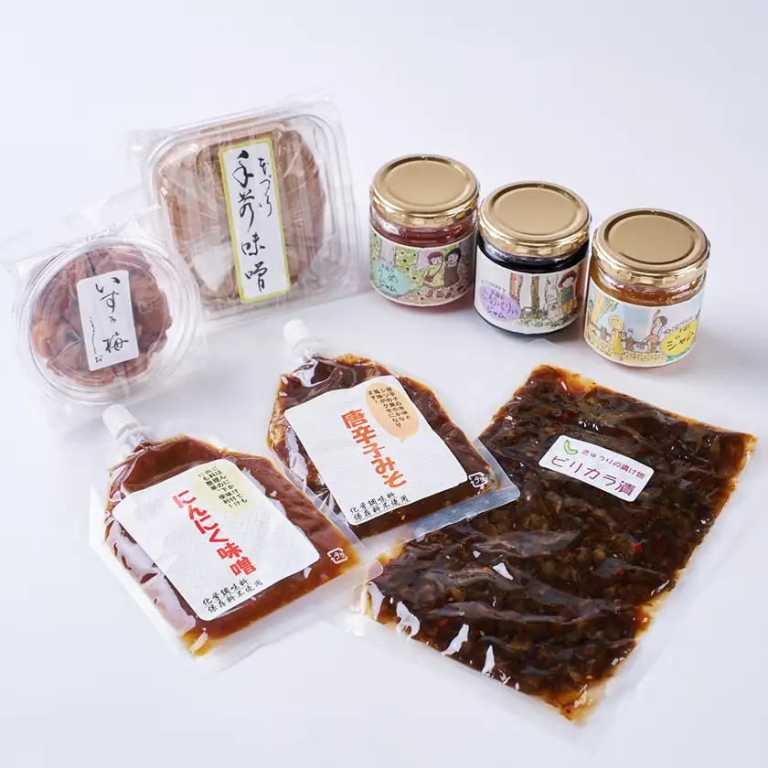 大地のめぐみセット(8品)_調味料 味噌  みそ  惣菜・加工品 梅干 漬物 梅干し うめぼし  惣菜・加工品 ジャム 缶詰・瓶詰 _【配送不可地域：離島】【1394440】