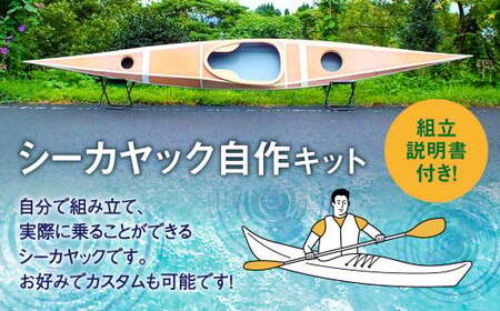 シーカヤック キット（一人乗り）LPMS8OP-4P フルキット（オープンデッキタイプ） 組立式 カヤック_ss0285_CR