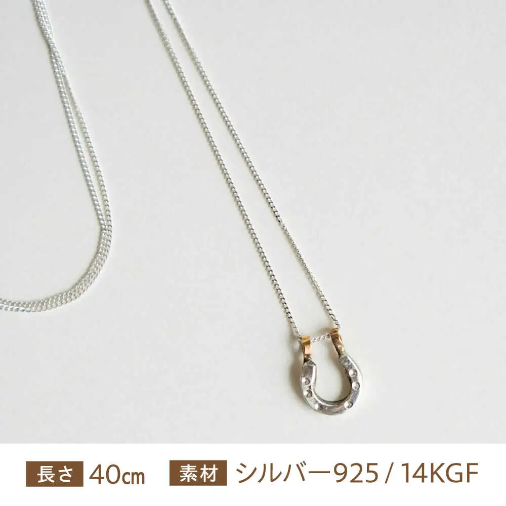 馬蹄ネックレス シルバー925 (40cm) BIBP001 アクセサリー ネックレス