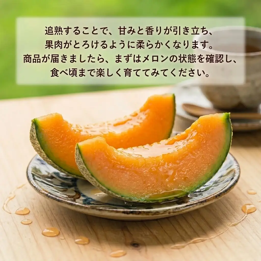 メロン 北海道 追分アサヒメロン〔秀品〕2玉（5玉サイズ）安平町産【1395534】