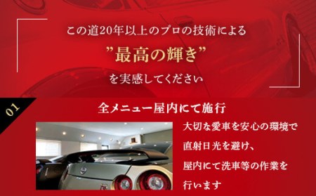 BS-214 手洗い純水仕上げ ガラス繊維ケイ素撥水コーティング 【自動車の洗車 コーティング施工】