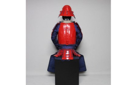 QS-702 濃紺糸威赤桶側二枚胴具足