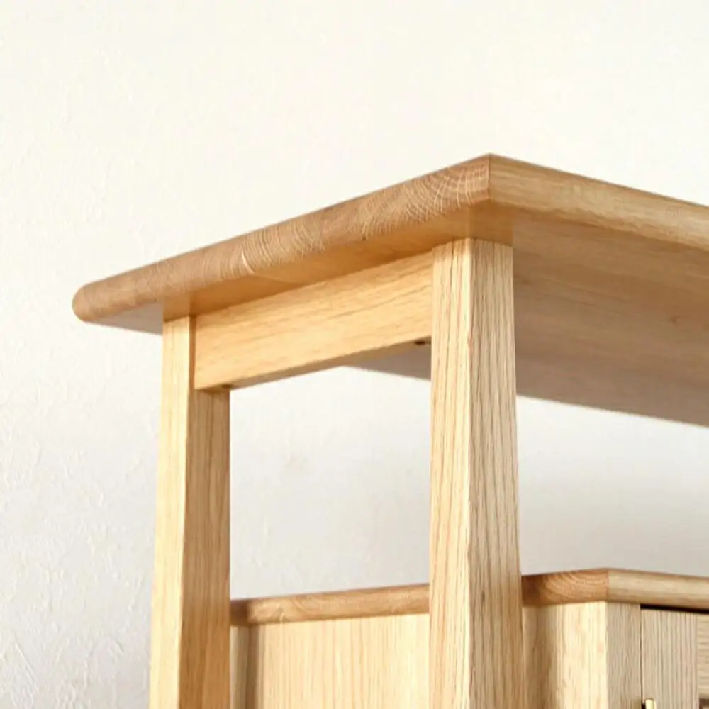 旭川家具 山室家具製作所 PROTO(プロト) No.803 キャビネット ナラ 【 国産 無垢 インテリア 木製 収納 ナチュラル キャビネット チェスト リビング ダイニング 北海道 】 _00930