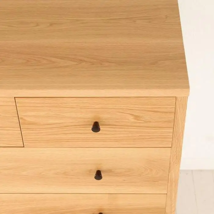 旭川家具　山室家具製作所　プロトNo.801チェスト(4段)　 ナラ 【 国産 無垢 インテリア 木製 収納 ナチュラル キャビネット チェスト リビング ダイニング 北海道 】 _01967