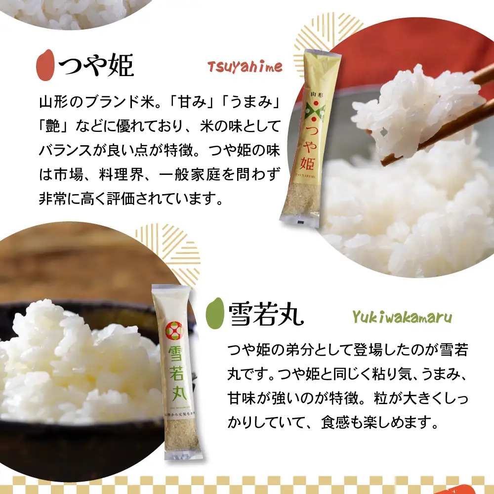 【 令和7年産 】 米沢米の バラエティーセット 計4.4kg ( 2kg×1袋 300g×8袋 ) 〔2025年10月中下旬頃～順次お届け〕雪若丸 つや姫 ミルキークイーン コシヒカリ 2025年産 産地直送 農家直送 ブランド米