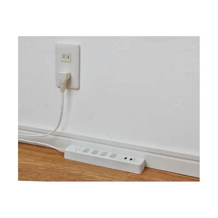 電源タップ　耐雷サージ　USBポート付きタップ　USB×2ポート　4個口2ｍ　WLS-4232BUA(W)