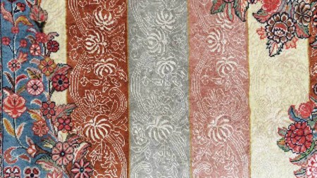 【限定1品】 絨毯 ウール シルク 手織り ラグマット カーペット／ 高級 リビングサイズ 247×173cm 高品質 じゅうたん ラグ （FL-22001) 