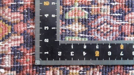 【限定1品】 トライバルラグ ビンテージ 2000年代 手織り 絨毯 部族じゅうたん／オールド アンティーク ウール 玄関マットサイズ 92×79cm 骨董 ラグ （FS-22157) 