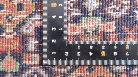 【限定1品】 トライバルラグ ビンテージ 1990年代 手織り 絨毯 部族じゅうたん／オールド アンティーク ウール 玄関マットサイズ 94×80cm 骨董 ラグ （FS-22162) 