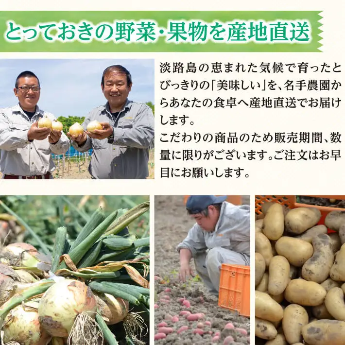 【定期便】名手農園の淡路島特産玉ねぎ(5kg)とお米(3kg)の10ヶ月コース