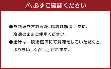 ＜ R8年熊本地震復興支援 ＞馬肉のしゃぶしゃぶ セット 2～4人分（200g） 馬バラ肉 出汁付き 2000ml
