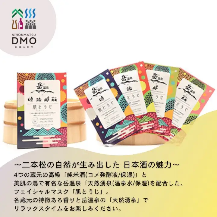 フェイスパック2箱セット 肌とうじ 【一般社団法人にほんまつDMO】