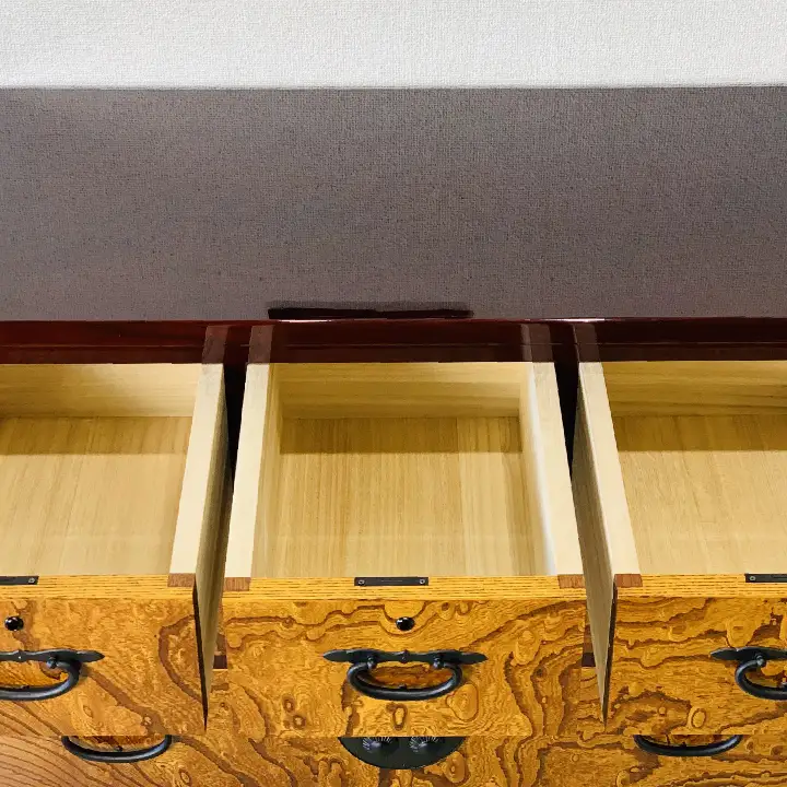 30伝統箪笥 三の三 〈創業明治2年、田中家具謹製〉二本松伝統家具【田中家具】