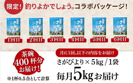 〈受付一時停止中〉【数量限定】【6回定期便】【令和5年産】さがびより 計30kg（5kg×6回）吉野ヶ里町/増田米穀 [FBM037]