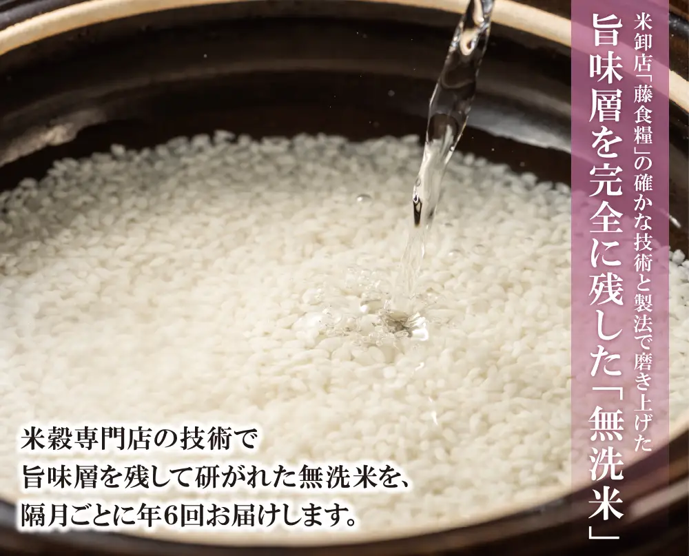 Z17-83 無洗米 福岡県産・夢つくし10kg定期便(隔月・年6回)