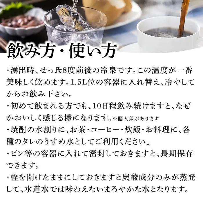 ＜2ヶ月連続お届け 定期便＞天然炭酸水 白水鉱泉 18Ｌ×1箱