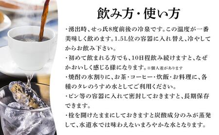 ＜2か月に1度のお届け！全6回 定期便＞天然炭酸水　白水鉱泉　18Ｌ×1箱