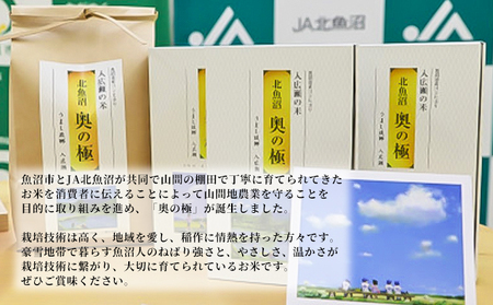 魚沼「奥の極」入広瀬の米（うまし故郷 入広瀬）精米    2.9kg