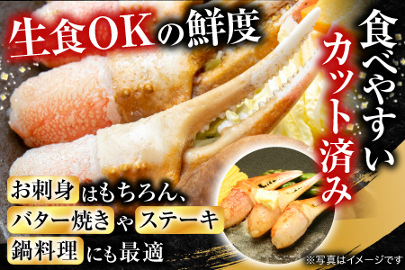 根室海鮮市場＜直送＞本ズワイガニ(爪棒肉ポーション・爪下棒肉ポーション)1.6kgセット C-28032