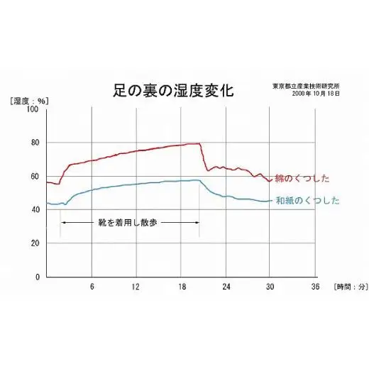 和紙靴下2足セット（ショート丈） 白 S～M