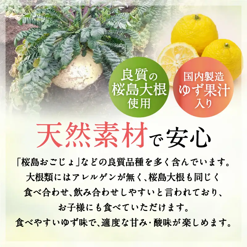 健康食品：桜島大根スティックゼリー「トリゴネリン入ってます」 K196-002