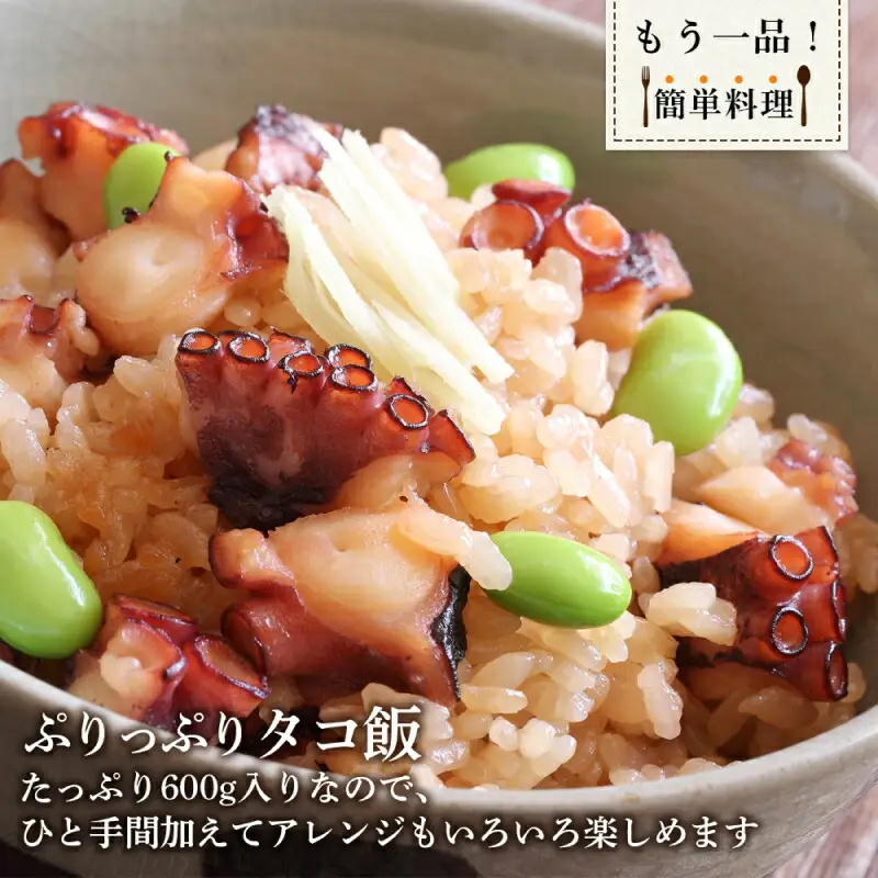 北海道産 やわらか煮たこ足（約600g）2本セット＜菊地水産＞_Y020-0429