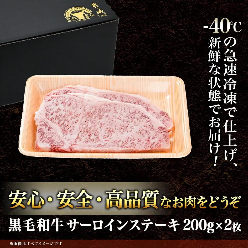 【黒毛和牛】サーロインステーキ400g(200g×2枚)〔18-4211〕_(都城市) 国産 黒毛和牛 和牛 サーロインステーキ 400g 200g×2枚