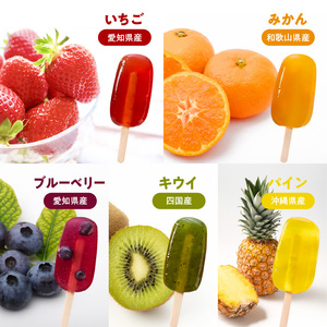 国産果実の新食感スイーツ 葛(くず)アイスバー [020N06]