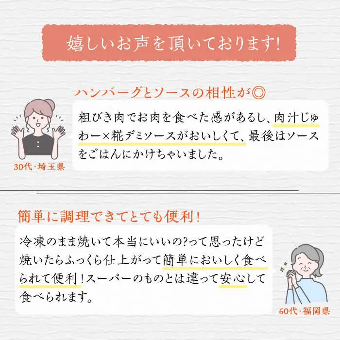 いちもくさんの 糀 ハンバーグ & 糀 デミソース 5個 セット 糸島市 / いちもくさん [AQM001] 惣菜 総菜