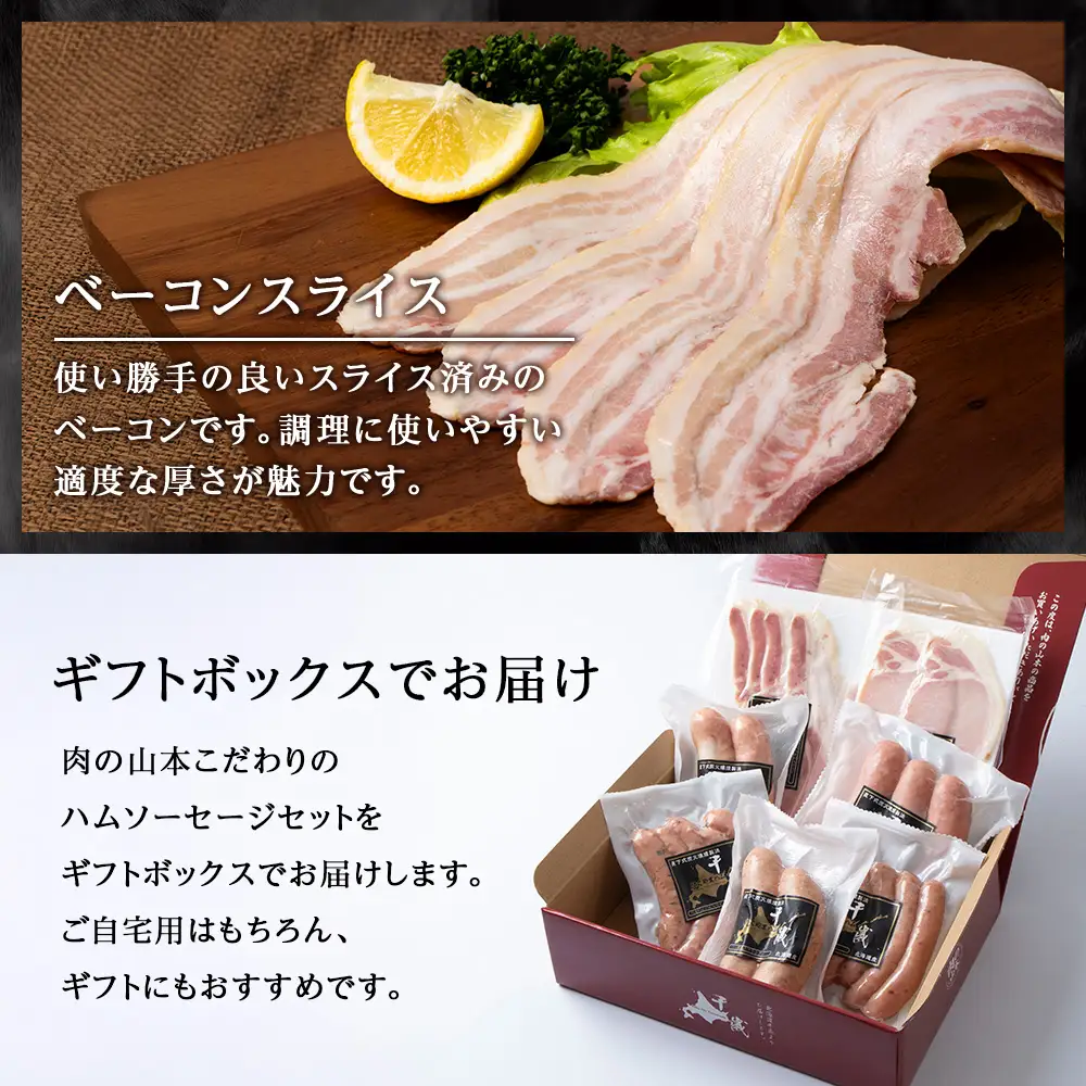 ハムギフトセットB（NYH-03）7品 詰合せ ハム ソーセージ 〈肉の山本〉