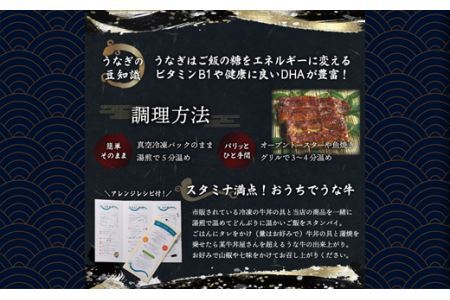 国産うなぎの蒲焼〈冷凍・真空〉約105ｇ×2パック（2尾分）合計約210ｇ
