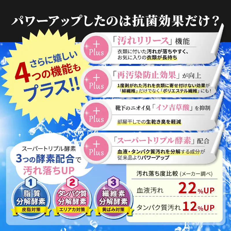 善玉バイオ浄抗菌プラス1.3kg×4袋(袋商品のみ) エコ洗剤セットで衣類も環境もクリーンに！【 洗濯用洗剤 】