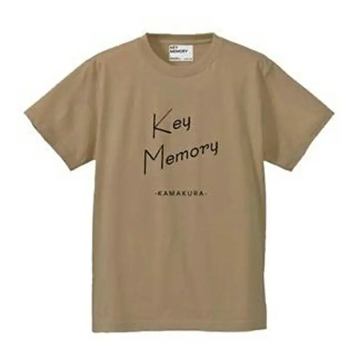 【1サイズ】KEYMEMORY かまくらロゴＴシャツ　BEIGE