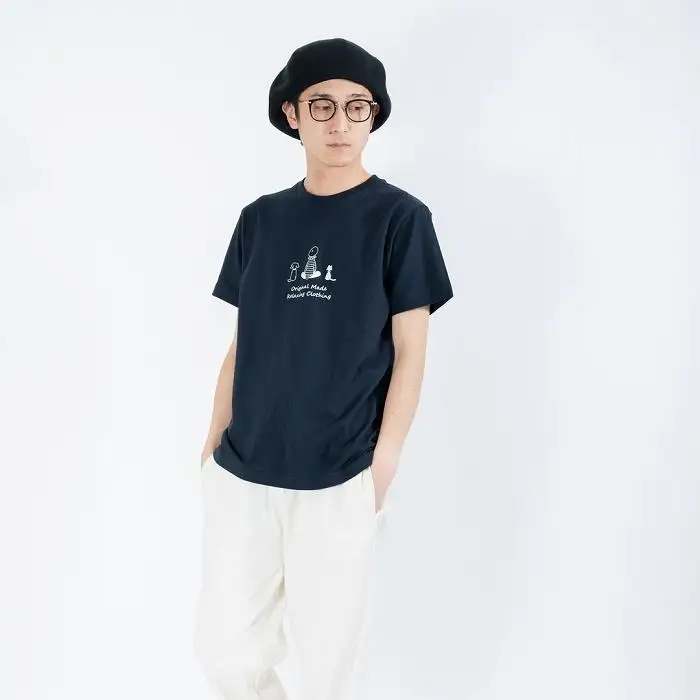 《2》【KEYMEMORY鎌倉】TIMEイラストTシャツNAVY